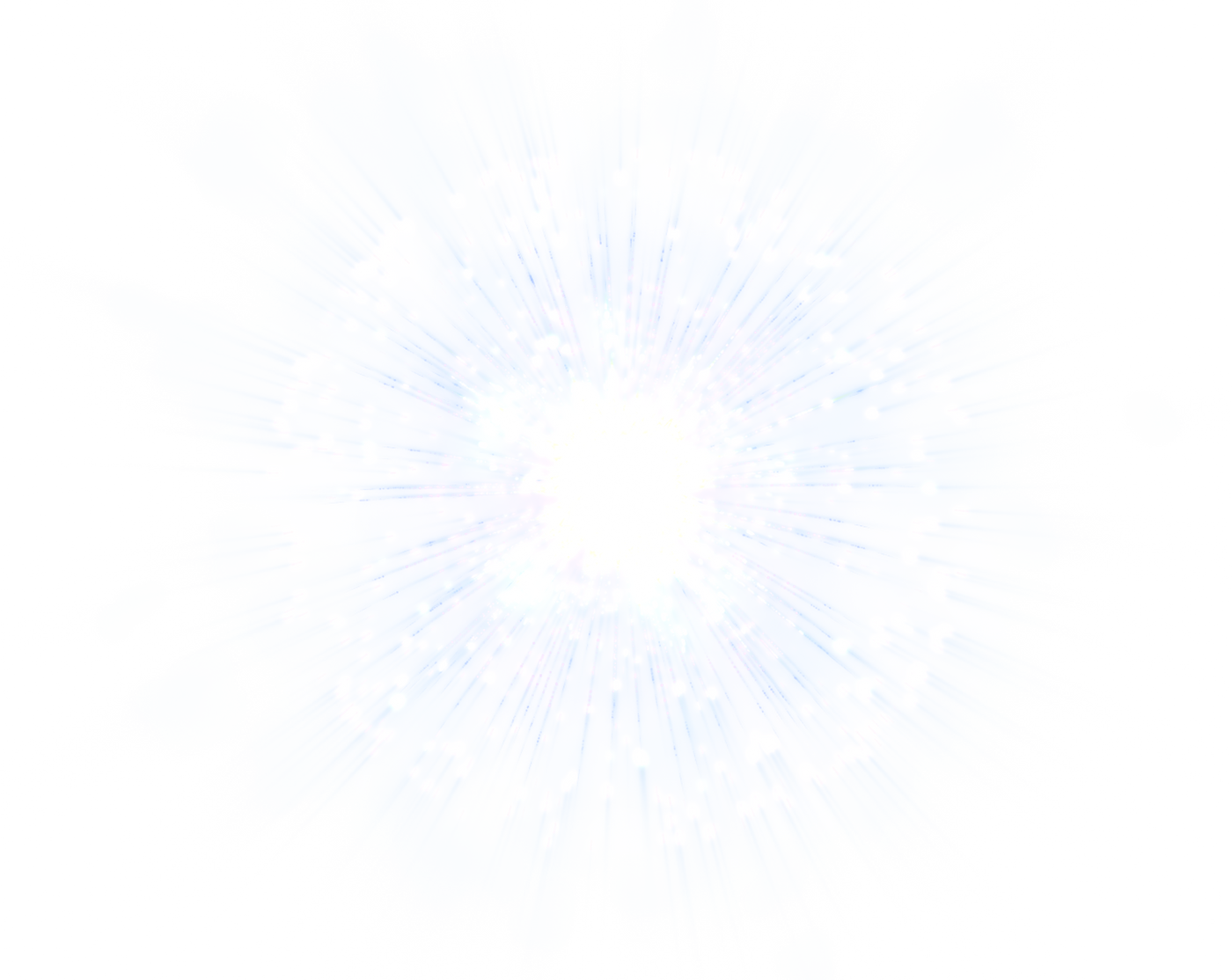 White Firework Explosion Watercolor
