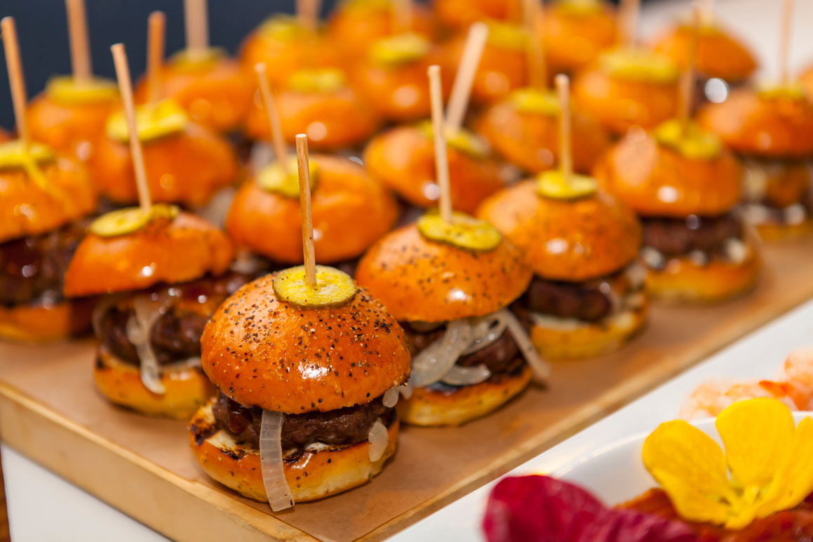 Mini hamburger, mini burger, slider